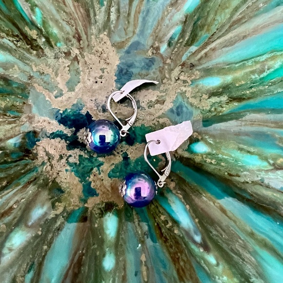 Earring Lot! Lot of 8 dangle ball earrings. - Picture 5 of 10